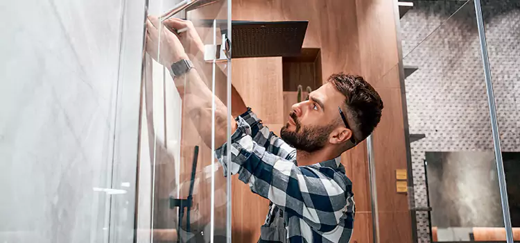 Replace Shower Doors with Frameless Brownwood